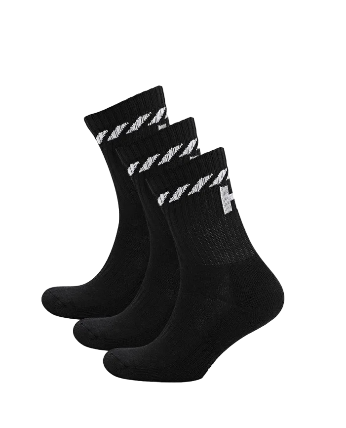 

Носки Helly Hansen COTTON SPORT SOCK 3PK унисекс, размер 45-47, чёрные, 3 пары, 67479