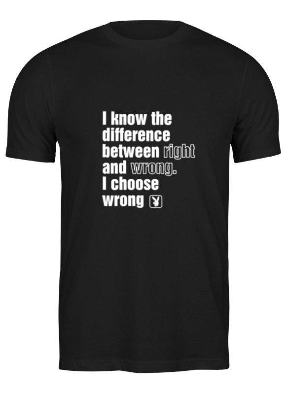 

Футболка мужская Printio I choose wrong 1450520 черная 2XL, Черный, I choose wrong 1450520