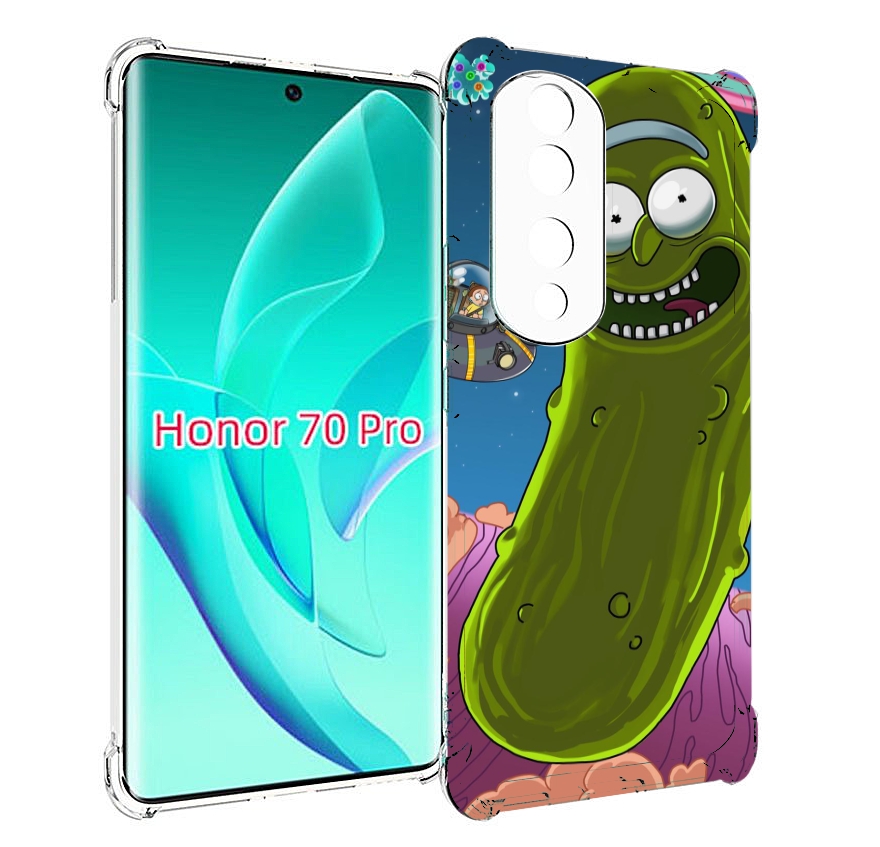 

Чехол MyPads Рик огурец для Honor 70 Pro / 70 Pro Plus, Прозрачный, Tocco
