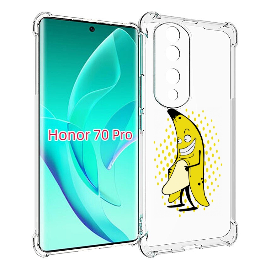 

Чехол MyPads Раздетый-банан для Honor 70 Pro / 70 Pro Plus, Прозрачный, Tocco