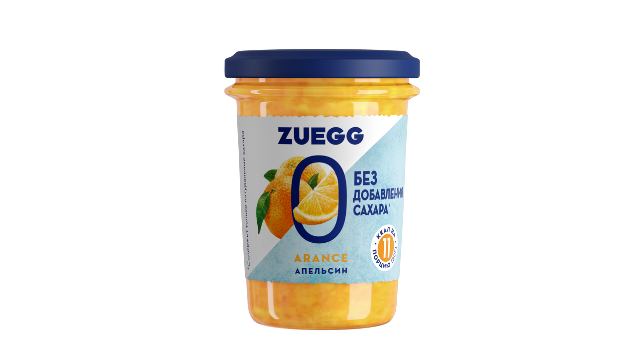 Конфитюр Zuegg апельсин, без добавления сахара, 220 г