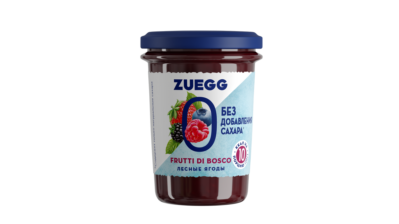Конфитюр Zuegg лесные ягоды, без добавления сахара, 220 г