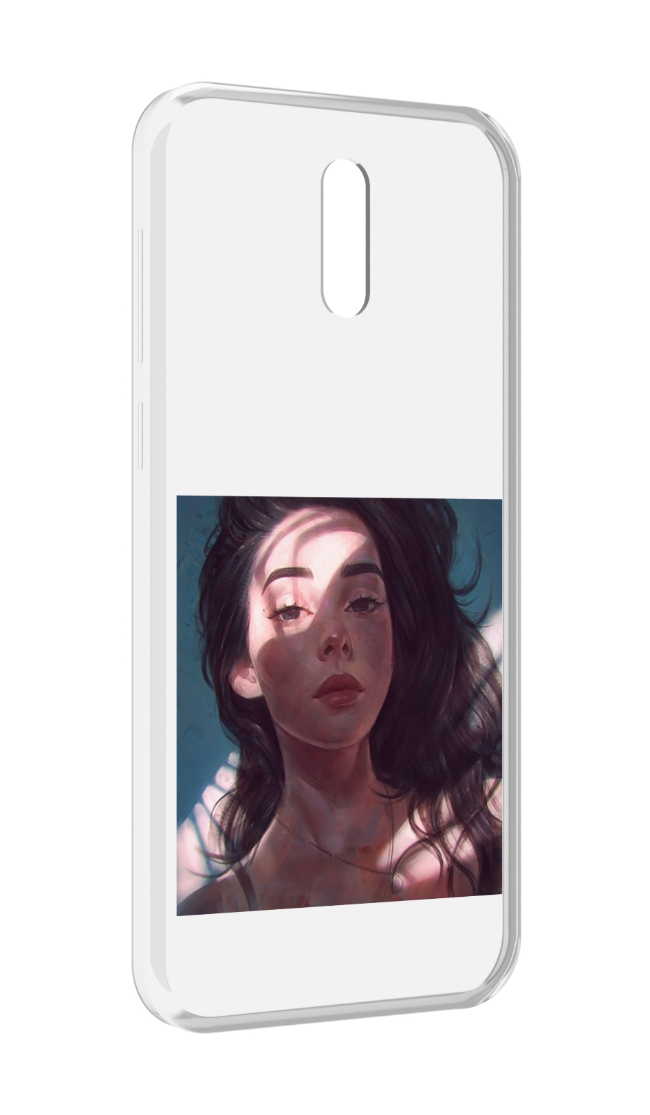 

Чехол MyPads девушка-в-лучах женский для Alcatel 3L (2019), Прозрачный, Tocco