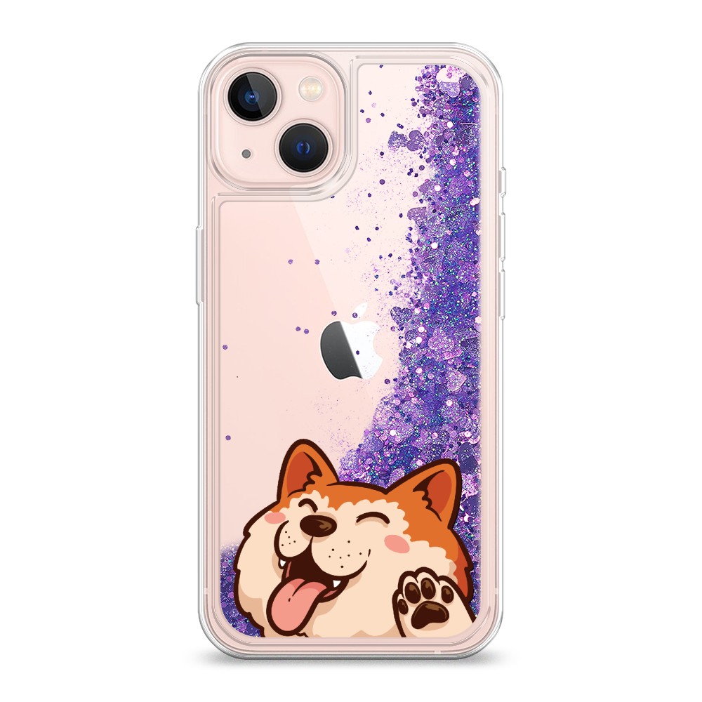 

Чехол Awog на Apple iPhone 13 / Айфон 13 "Акита-ину машет", Разноцветный, 14292-1