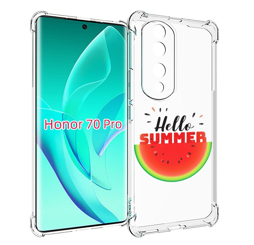 

Чехол MyPads Привет-лето для Honor 70 Pro / 70 Pro Plus, Прозрачный, Tocco