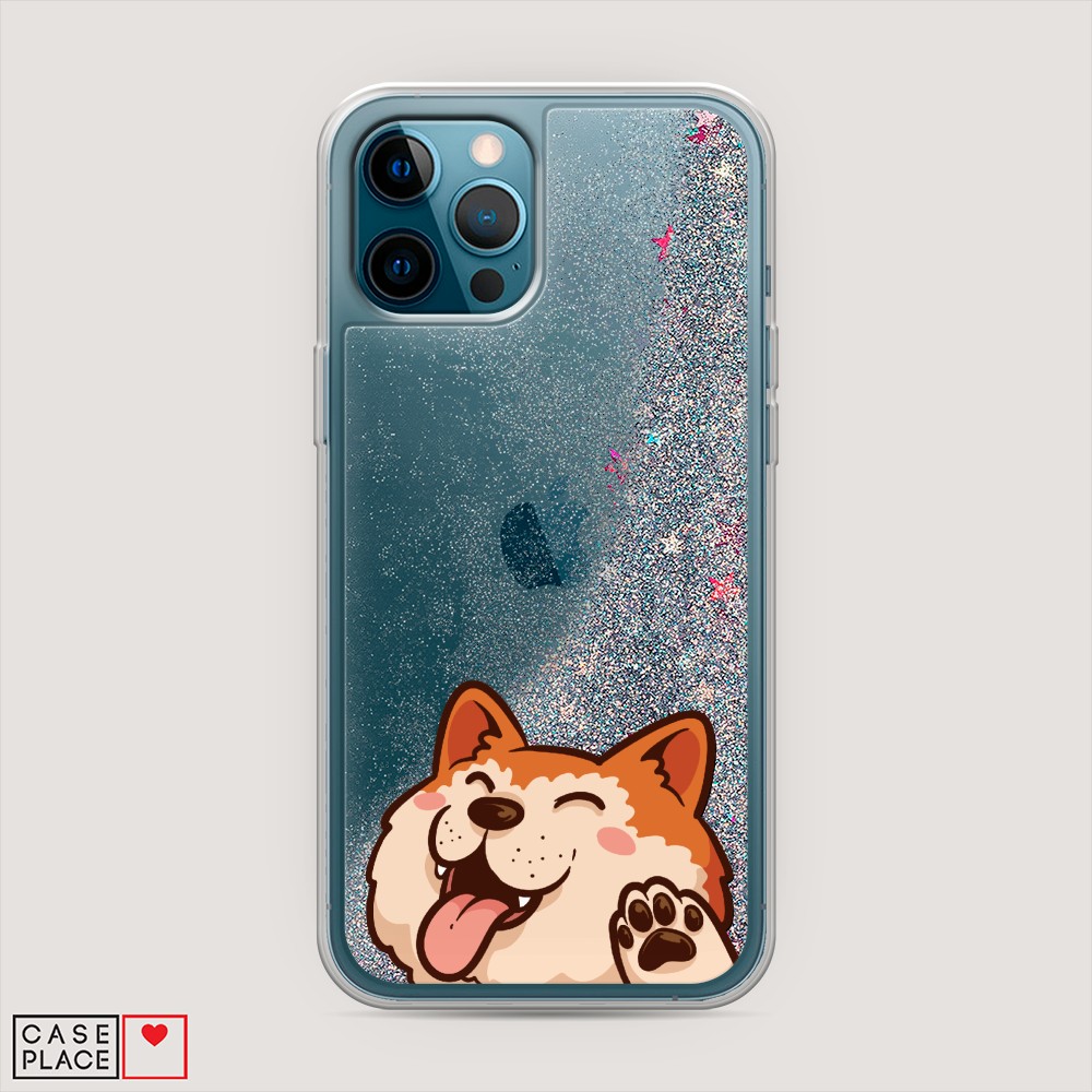 

Чехол Awog на Apple iPhone 12 Pro Max / Айфон 12 Pro Max "Акита-ину машет", Разноцветный, 12791-1