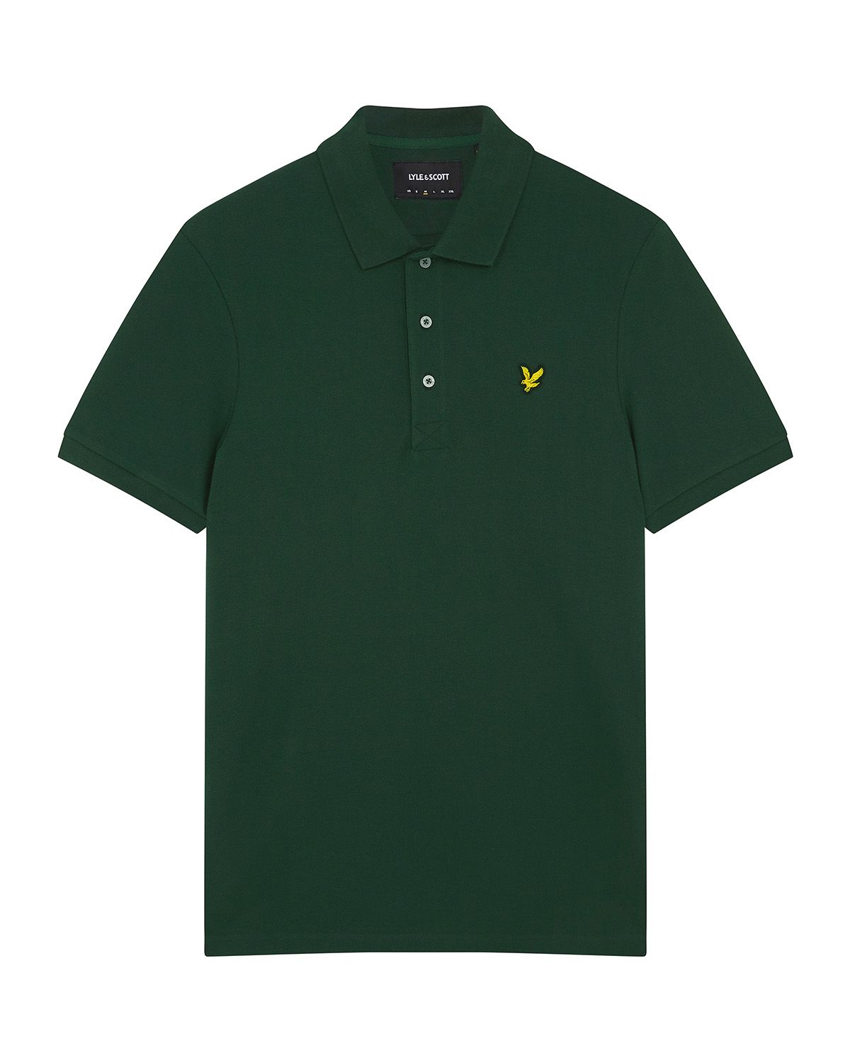 Футболка мужская Lyle & Scott Plain Polo Shirt зеленая 2XL