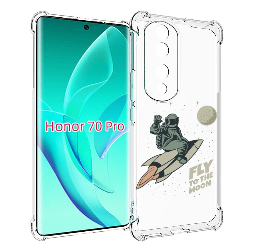 

Чехол MyPads Полет-на-Луну для Honor 70 Pro / 70 Pro Plus, Прозрачный, Tocco