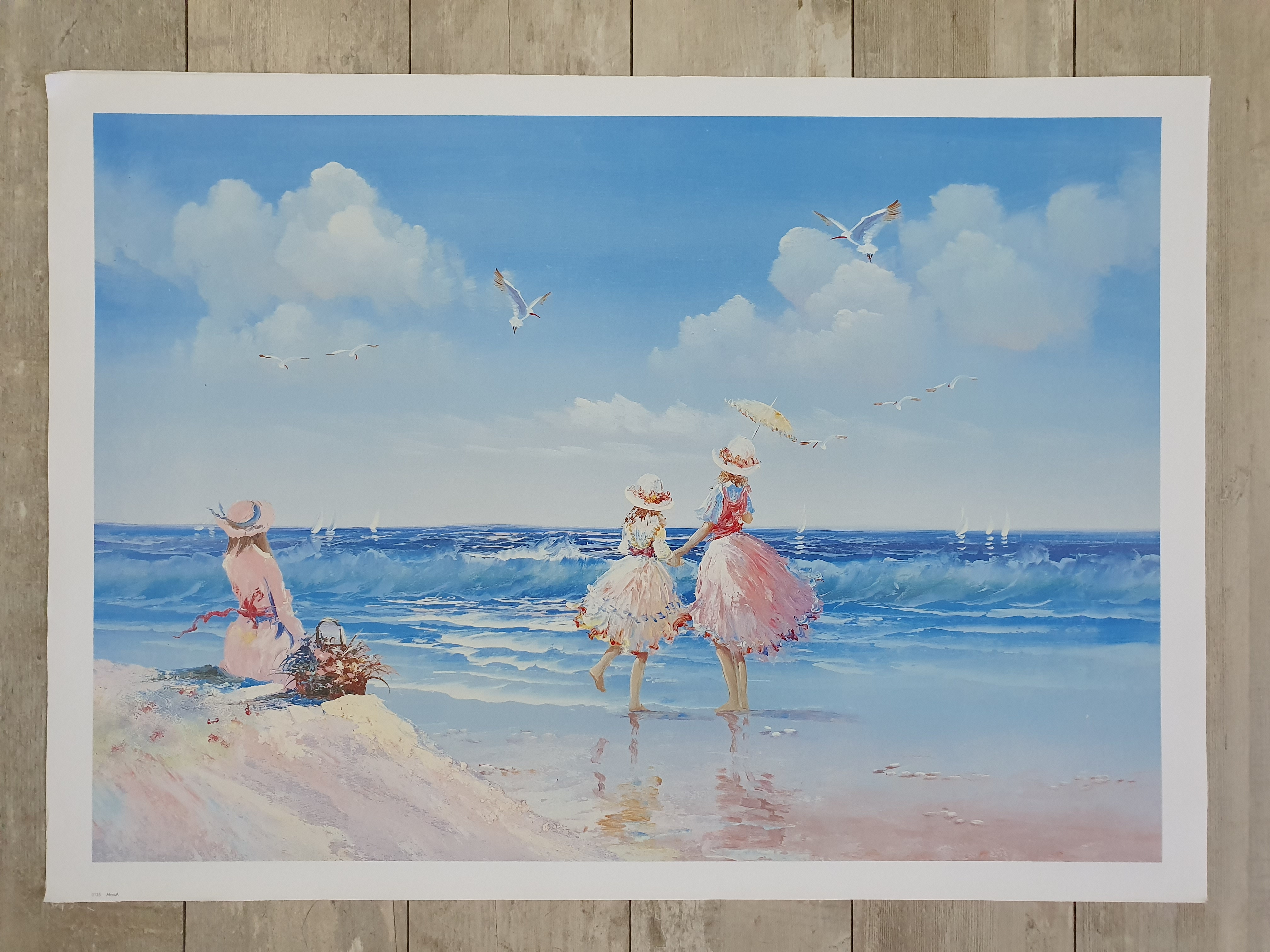 Постер ТД Коллекция 50х70 в тубусе Девочки на море 135