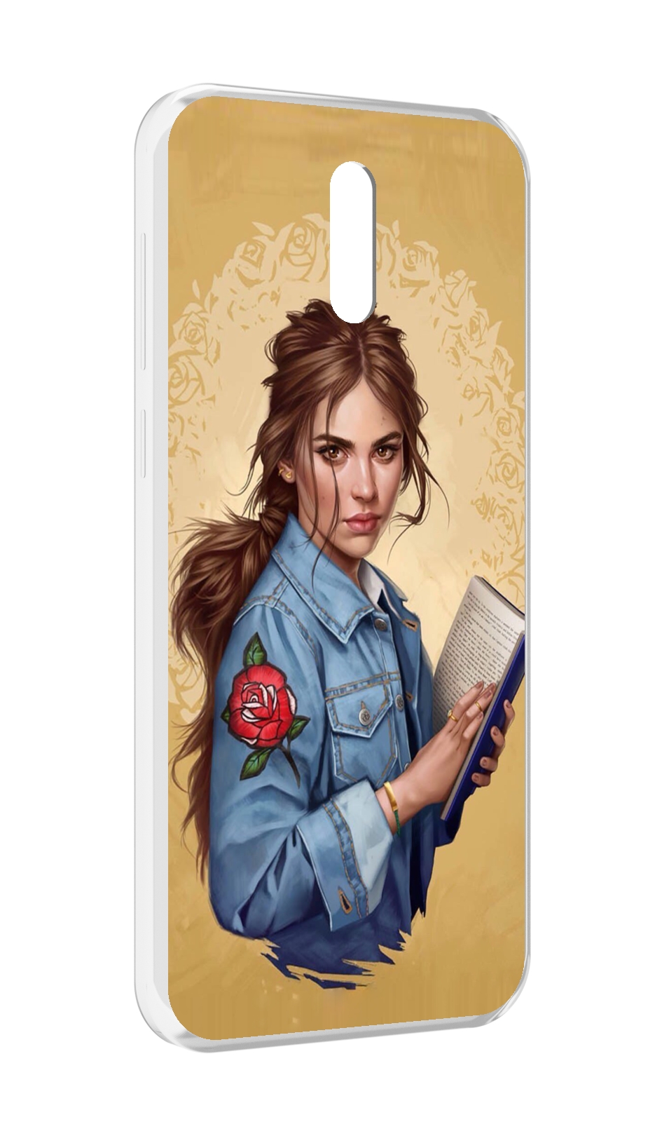 

Чехол MyPads девушка-в-бежевом-фоне для Alcatel 3L (2019), Прозрачный, Tocco