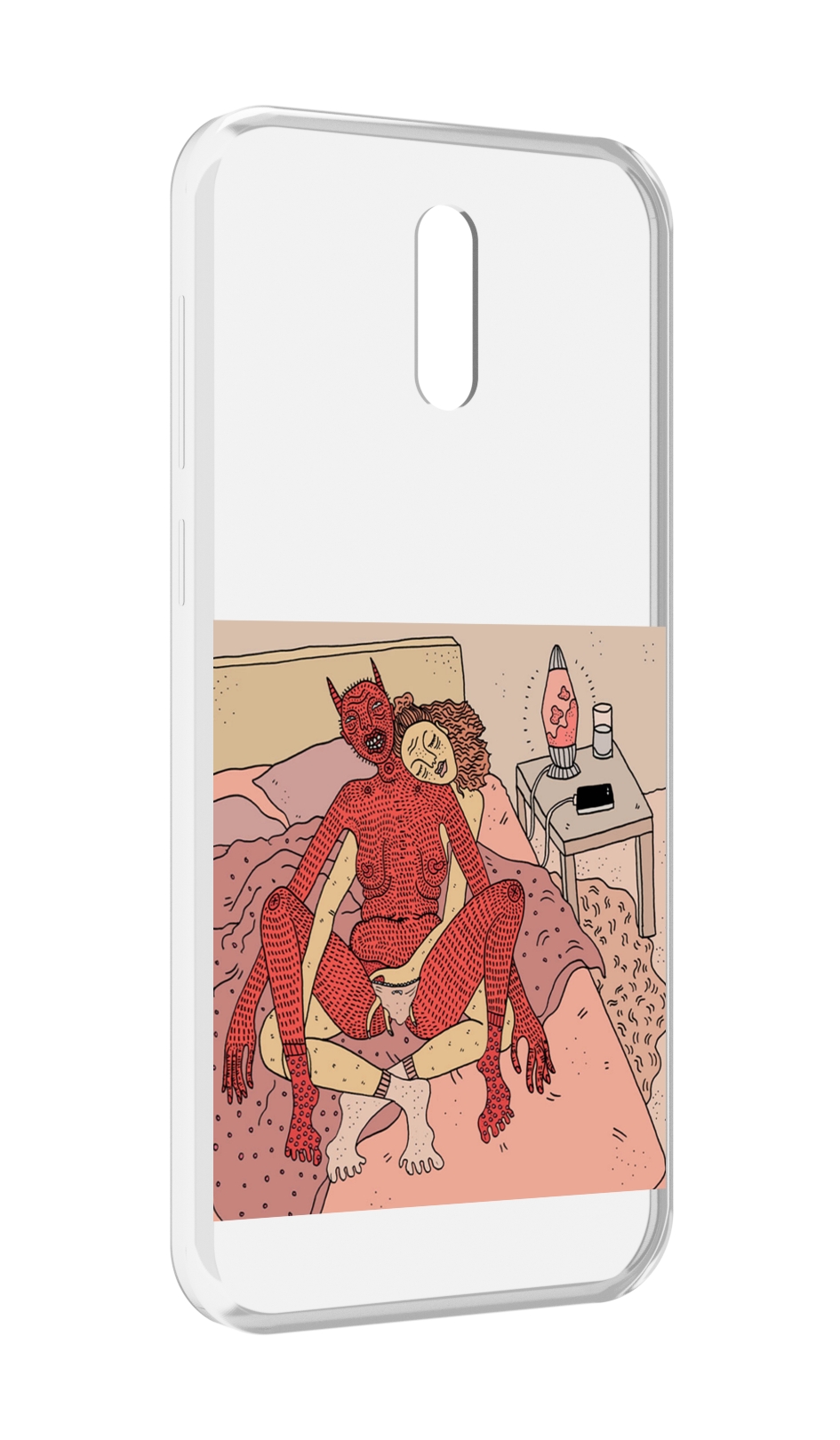 

Чехол MyPads девушка-без-кожи для Alcatel 3L (2019), Прозрачный, Tocco