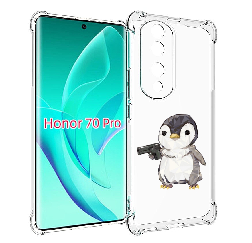 

Чехол MyPads Пингвин детский для Honor 70 Pro / 70 Pro Plus, Прозрачный, Tocco