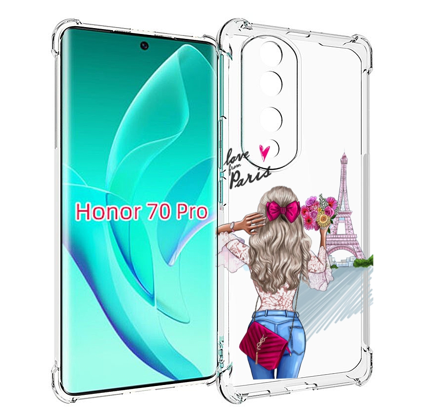 

Чехол MyPads Парижанка женский для Honor 70 Pro / 70 Pro Plus, Прозрачный, Tocco