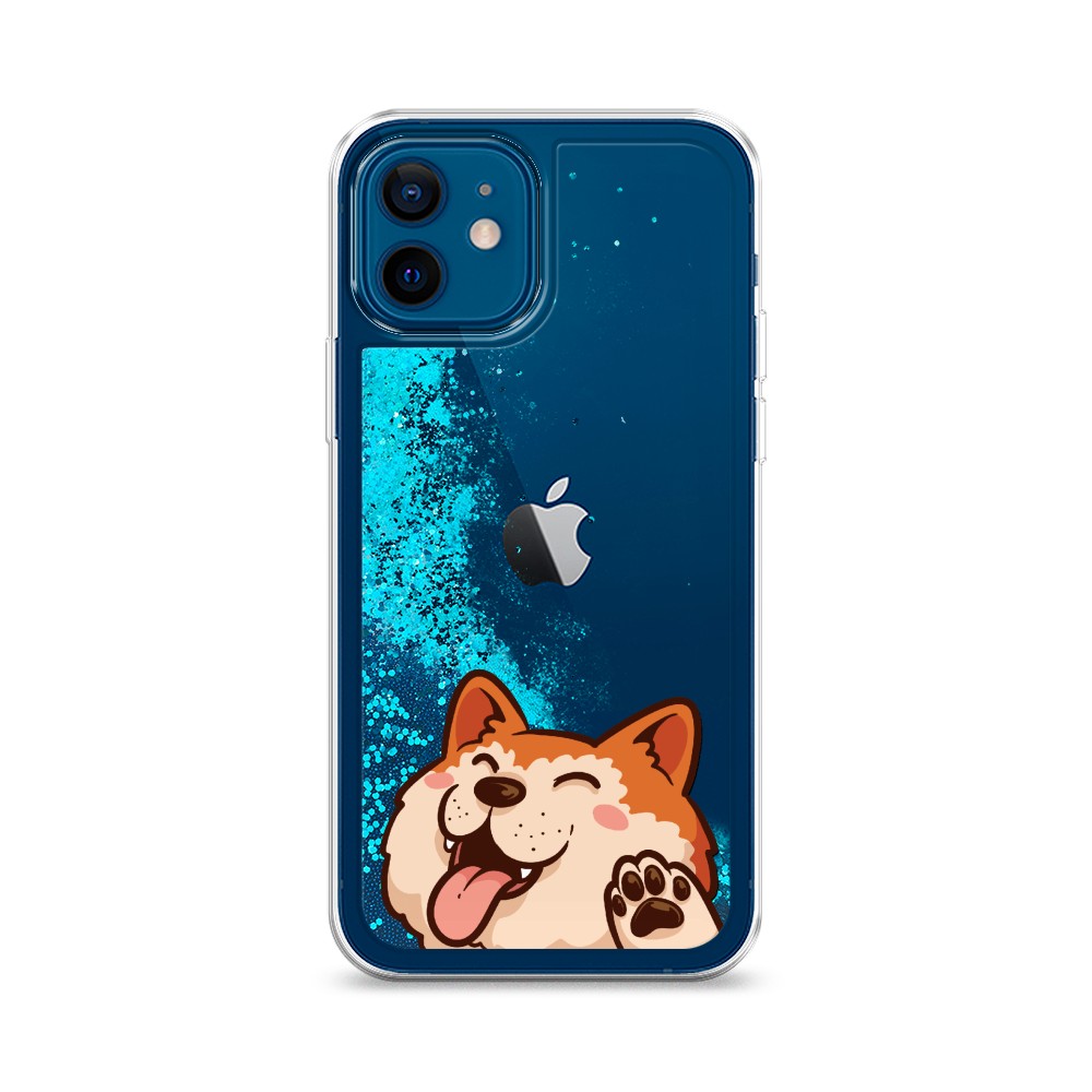 

Чехол Awog на Apple iPhone 12 / Айфон 12 "Акита-ину машет", Разноцветный, 12593-1
