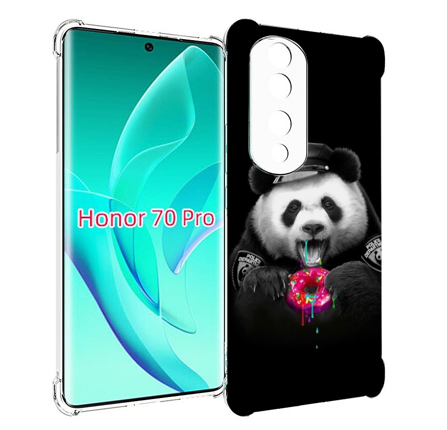 

Чехол MyPads Панда-с-пончиком для Honor 70 Pro / 70 Pro Plus, Прозрачный, Tocco