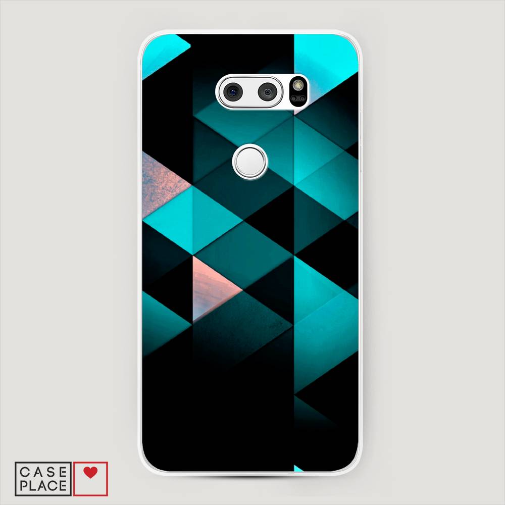 

Чехол Awog на LG V35 ThinQ "Геометрия 16", Голубой;черный, 83650-3