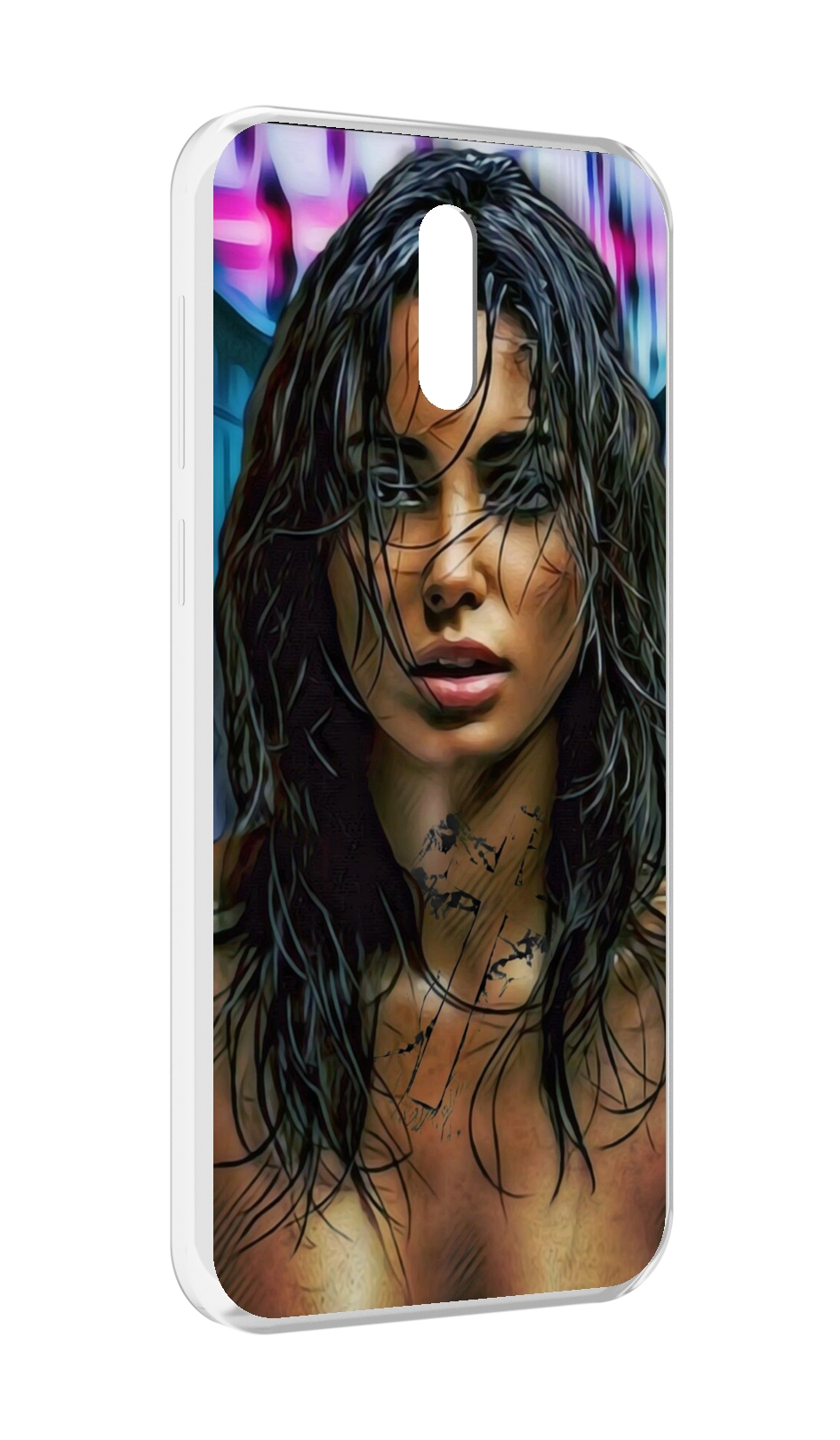

Чехол MyPads девушка с мокрыми волосами женский для Alcatel 3L (2019), Прозрачный, Tocco