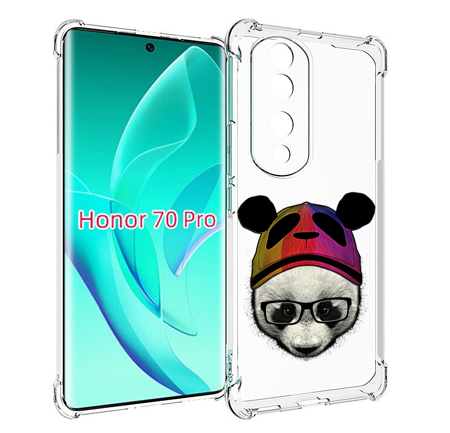 

Чехол MyPads Панда в шапке для Honor 70 Pro / 70 Pro Plus, Прозрачный, Tocco