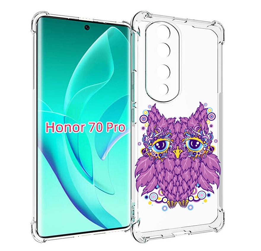 

Чехол MyPads Розовая сова для Honor 70 Pro / 70 Pro Plus, Прозрачный, Tocco