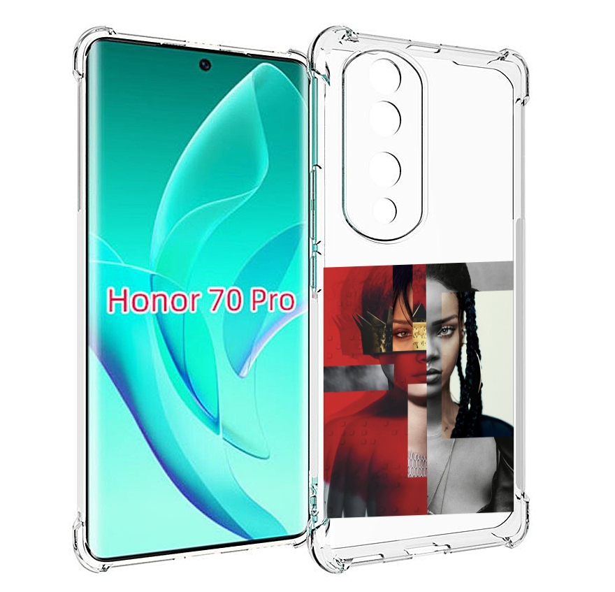 

Чехол MyPads Обложка-Рианна для Honor 70 Pro / 70 Pro Plus, Прозрачный, Tocco