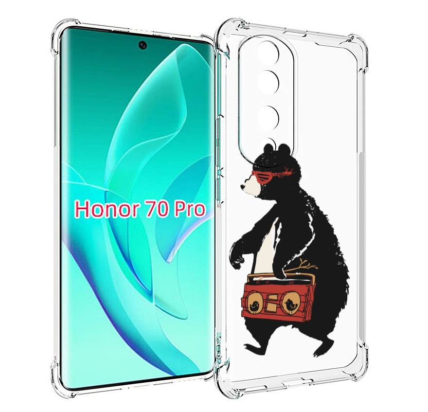 

Чехол MyPads Музыкальный медведь для Honor 70 Pro / 70 Pro Plus, Прозрачный, Tocco