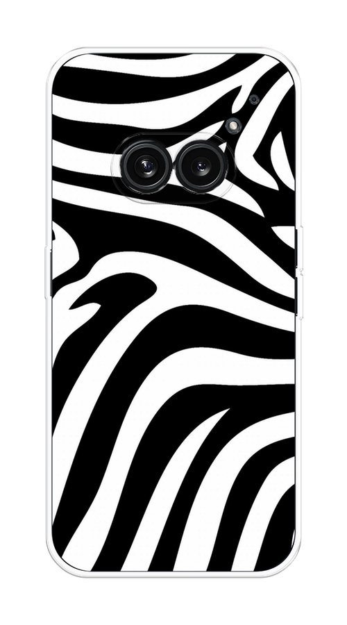 

Чехол на Nothing Phone 2a "Полоски зебры", Черный;белый;бежевый, 3300350-1