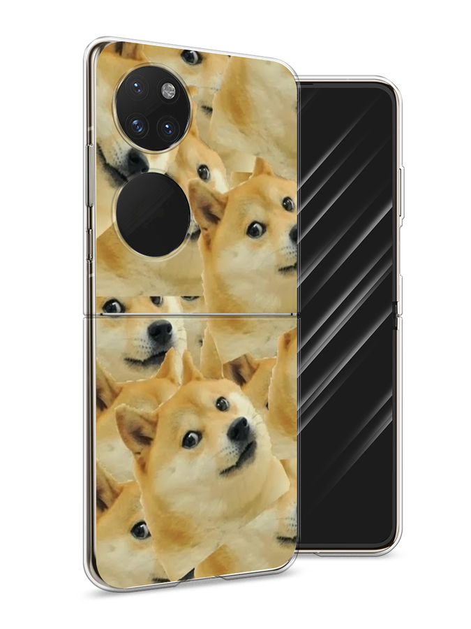

Чехол Awog на Huawei P50 pocket "Собака-подозревака фон", Желтый;черный, 6107450-9