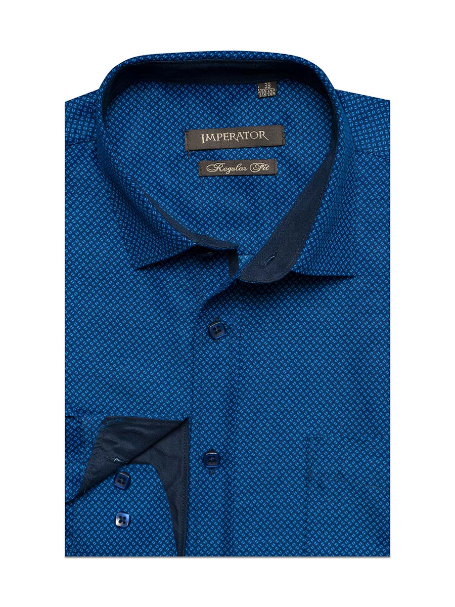 Рубашка мужская Imperator Twist 4 синяя 39/178-186