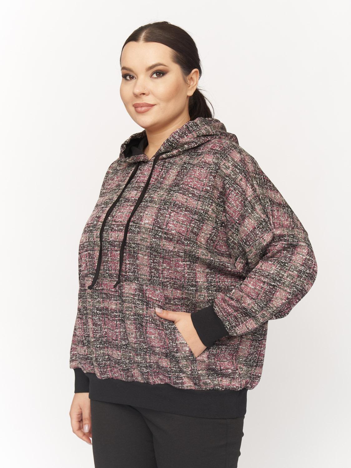 Худи женское ZORY ZDG00108 серое 64-66 RU