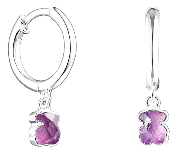 

Серьги из серебра с аметистом Tous 011213500., 011213500.