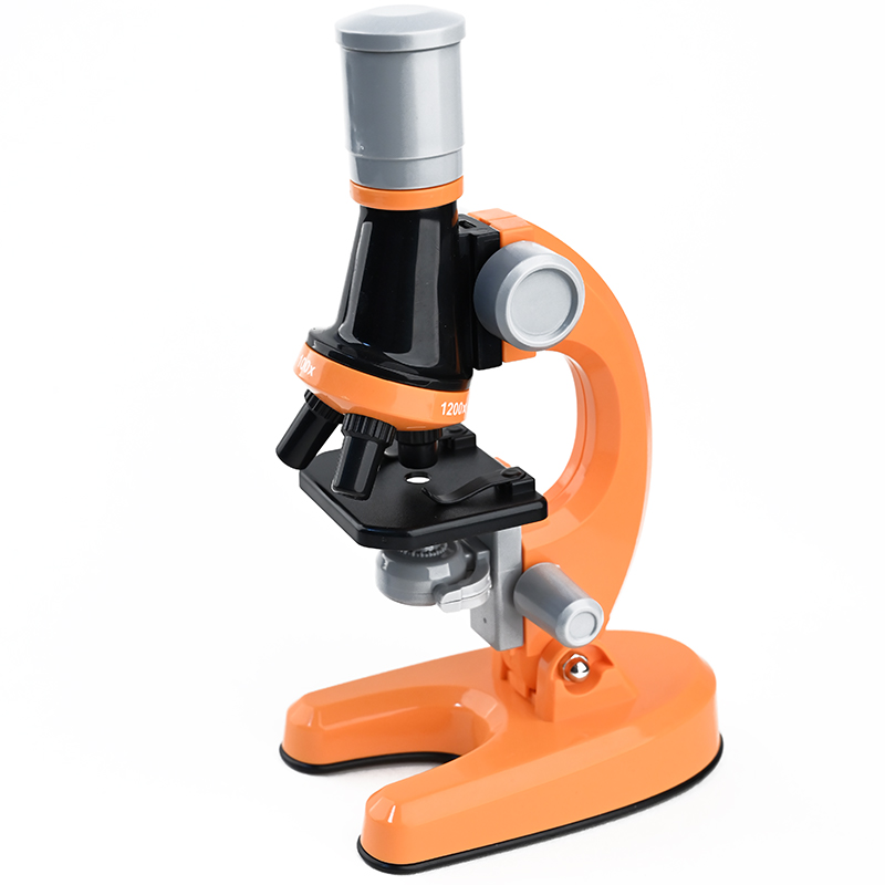 Микроскоп детский школьный набор для опытов Scientific microscope Baziator GK0060A голубой цифровой usb микроскоп digital microscope