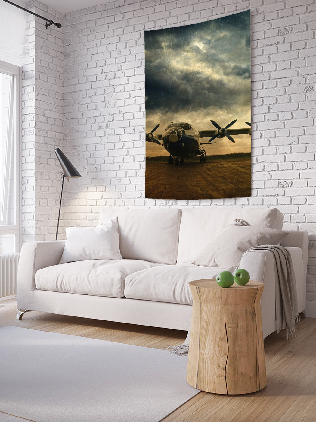 

Вертикальное фотопанно на стену JoyArty Большой самолет 150x200 см, Большой самолет