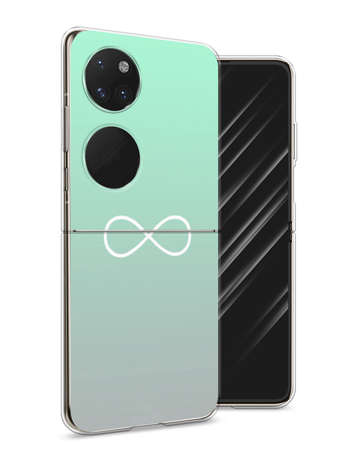 

Чехол Awog на Huawei P50 pocket "Бесконечность от Тиффани", Голубой, 6107450-4