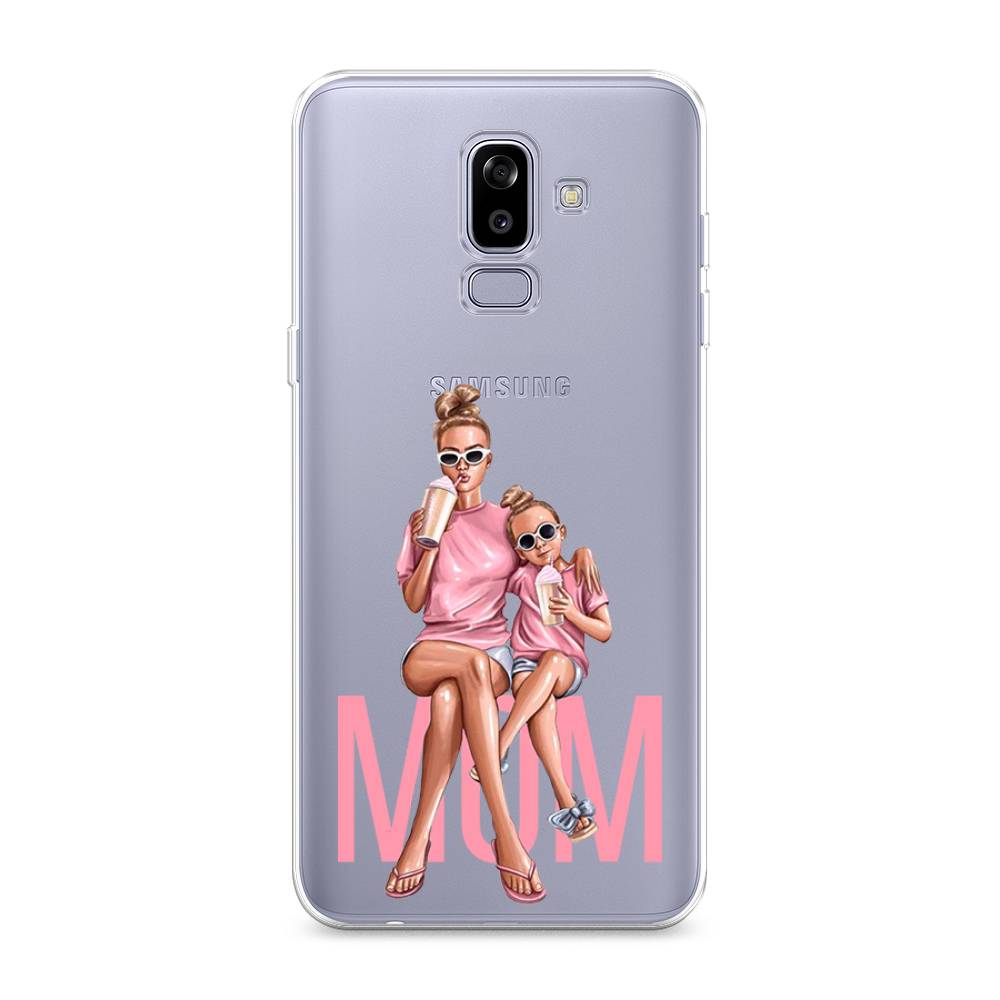 

Чехол Awog на Samsung Galaxy J8 "Lovely mom", Синий;бежевый;розовый, 26550-7