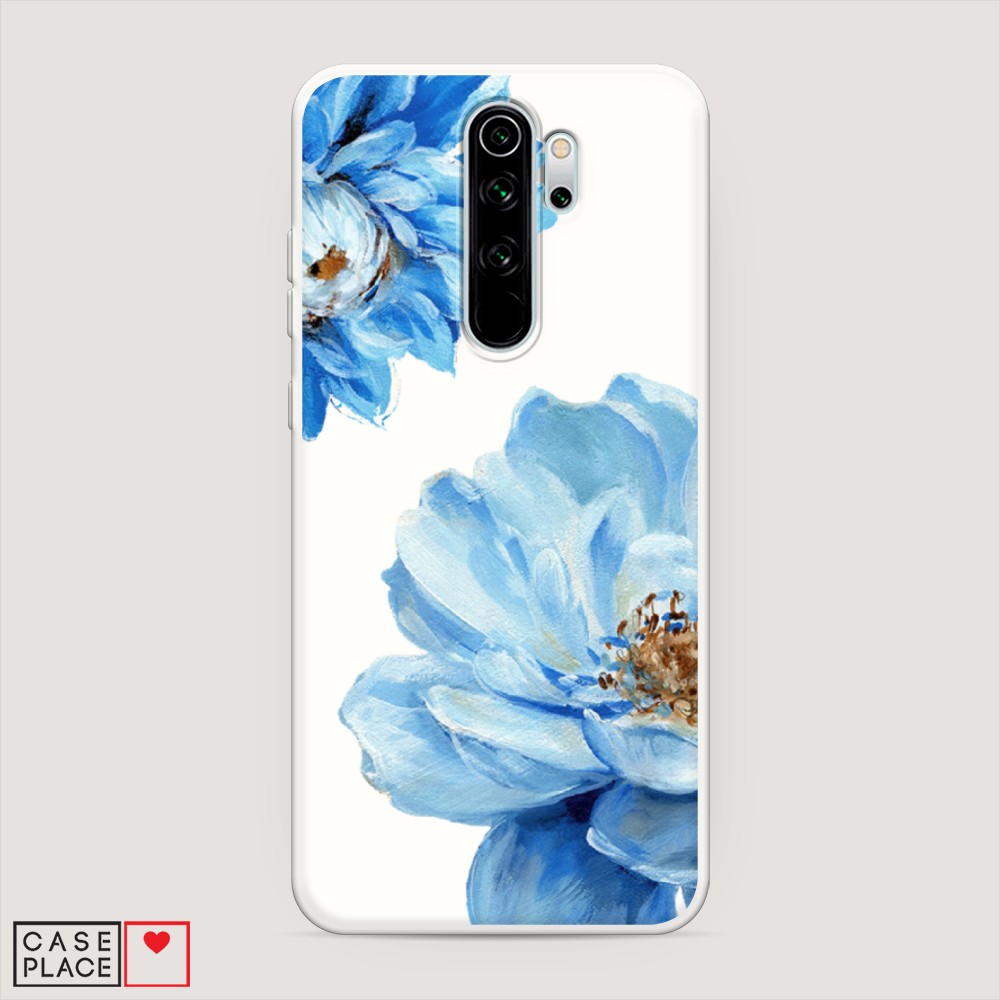 

Матовый силиконовый чехол "Голубые клематисы" на Xiaomi Redmi Note 8 Pro