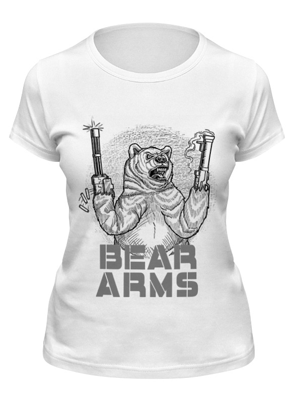 

Футболка мужская Printio Bear arms белая M, Белый, Bear arms