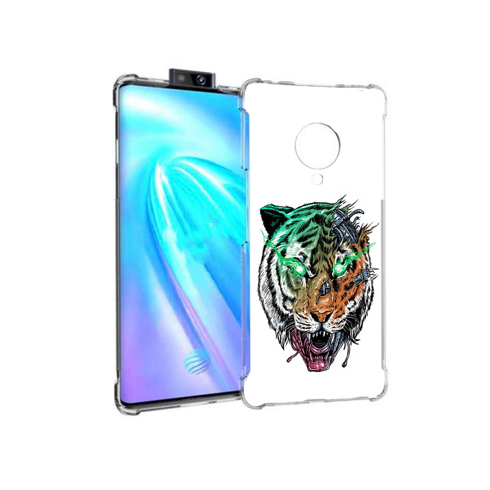 

Чехол MyPads Tocco для Vivo NEX 3 робо-тигр (PT136035.381.584), Прозрачный, Tocco