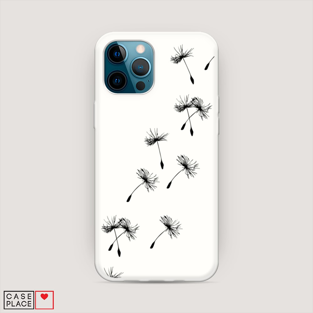 

Матовый силиконовый чехол "Летящие одуванчики" на Apple iPhone 12 Pro, 12857-1