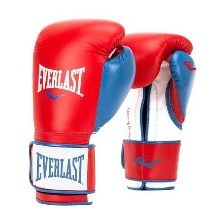 фото Перчатки тренировочные everlast powerlock pu 14oz красные/синие