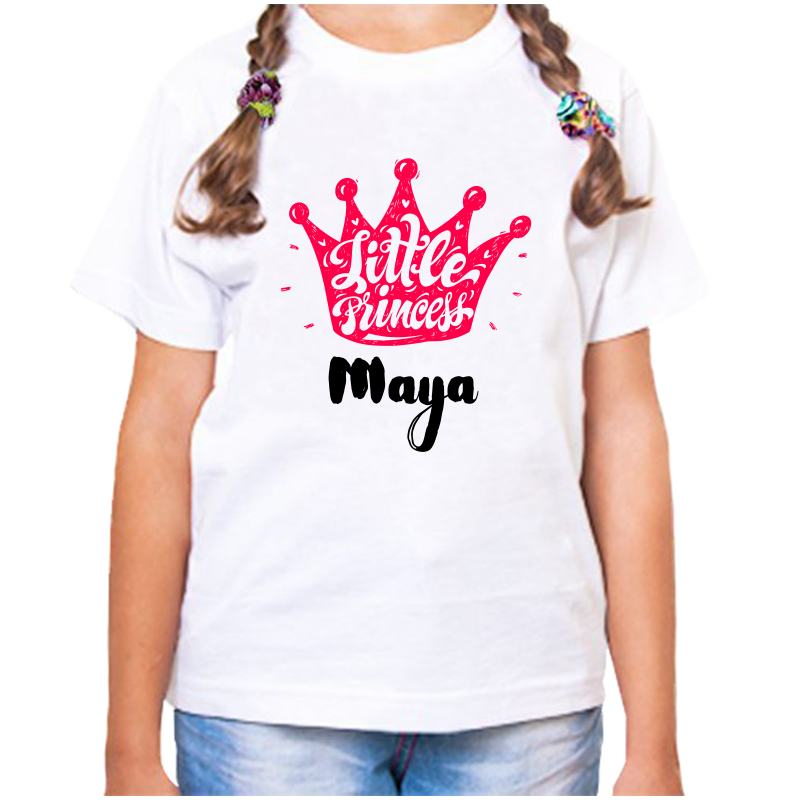 

Футболка девочке белая 26 р-р little princess майя, Белый, fdd_little_princess_Mayya