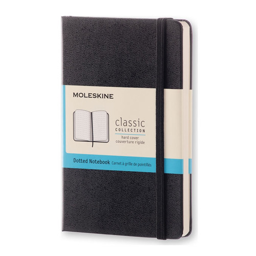 

Блокнот Moleskine CLASSIC 240стр пунктир твердая обложка черный [qp066]
