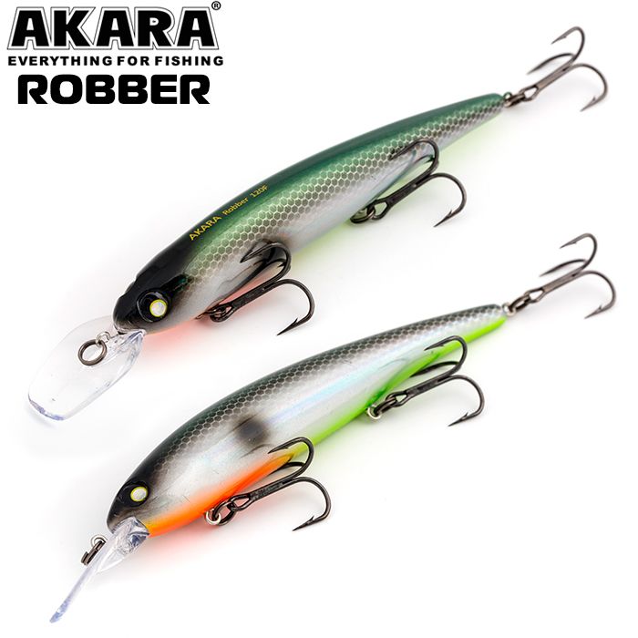 

Воблер Akara Robber 120F 19 гр 2/3 oz 4,7 in A103, Разноцветный, Robber