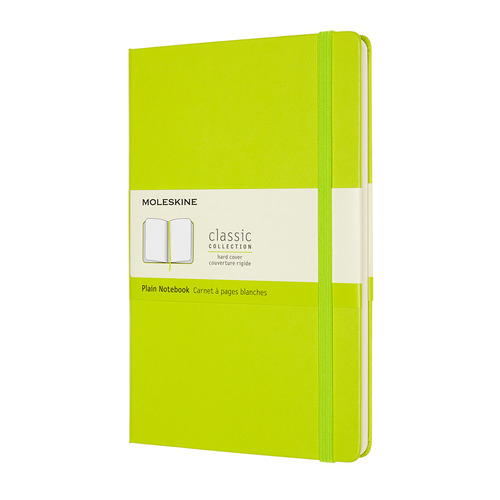 

Блокнот MOLESKINE Classic, 240стр, без разлиновки, твердая обложка, лайм [qp062c2]