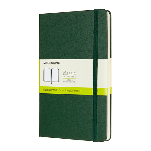

Блокнот MOLESKINE Classic 240стр без разлиновки твердая обложка зеленый [qp062k15]