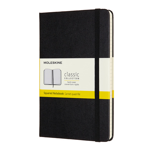 

Блокнот Moleskine Classic, 208стр, в клеточку, твердая обложка, черный [qp051]