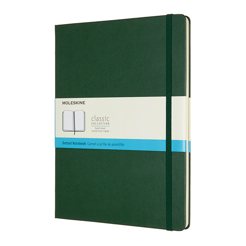 

Блокнот MOLESKINE Classic 192стр пунктир твердая обложка зеленый [qp093k15]