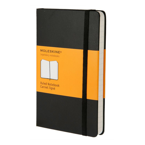 

Блокнот Moleskine CLASSIC, 192стр, в линейку, твердая обложка, черный [mm710]