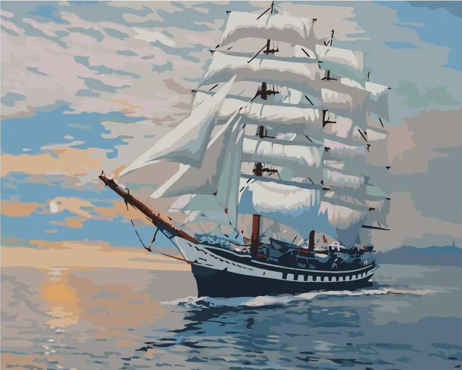 

Картина по номерам Paintboy Раздувая паруса, 40x50 см, Раздувая паруса
