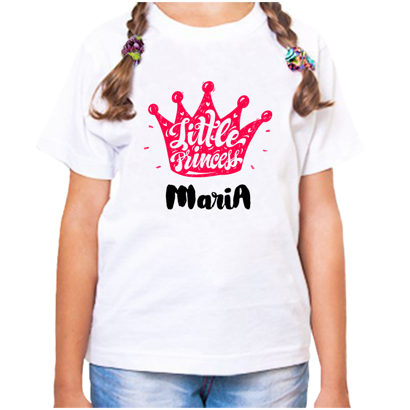 

Футболка девочке белая 34 р-р little princess мария, Белый, fdd_little_princess_maria