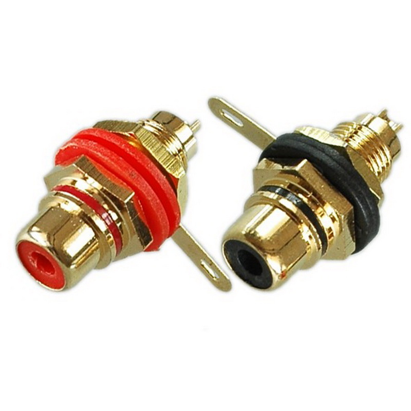 

Разъем RCA Pro Legend PL2171, красный и черный, 2 шт, PL2171